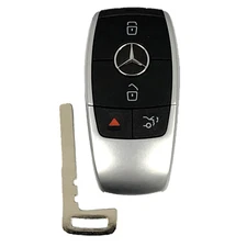 OEM Mercedes Benz Remote Fob + Uncut Key Insert IYZ-MS2 Matte (SHP)