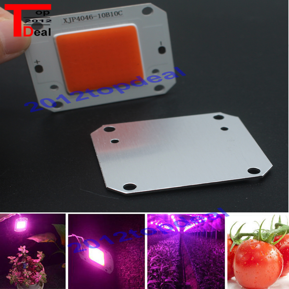 10pcs 50W Full Spectrum 380-840NM LED COB chip DC12V Integrated Smart IC Driver