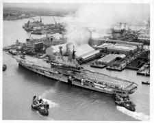 Hms Eagle 1950 Old Photo 1