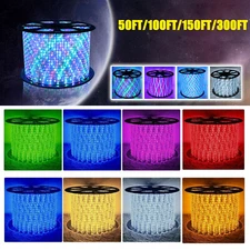 420 LED Rope Light 50-300ft Outdoor Waterproof Garden Christmas String Lighting