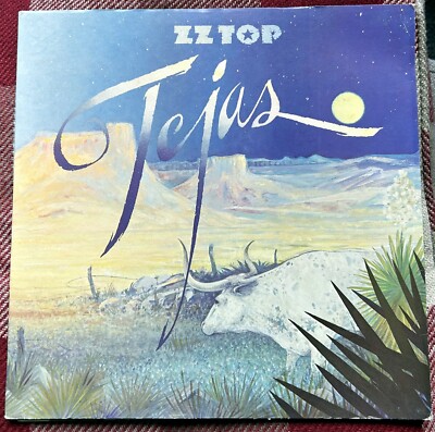 ZZ TOP - TEJAS 1980 WARNER BROS WB 56 605 - NEAR MINT GERMAN REISSUE - TRI FOLD