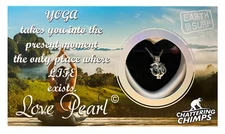Yoga Love Wish Pearl Kit DIY Chain Pendant 16" Stainless Steel Necklace