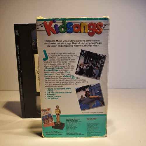 Kidsongs VHS Viewmaster Video I’d Like To Teach The World To Sing w/ Lyric Book 35891081029 eBay