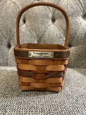 1993 Longaberger Inaugural Basket - Signed by 3 Family Members