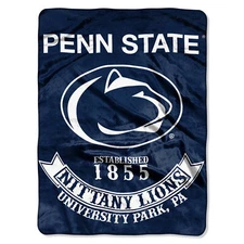 Penn State Nittany Lions Plush Blanket, 60”x80” - Warm & Soft NCAA BLANKET