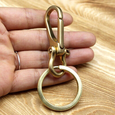 Solid Brass Key Chain Holder Keyrings Bag Wallet Chain Keychains