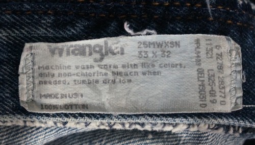 VG01431*WRANGLER*TWENTYX 25MWXSN USA MADE STRAIGHT LEG JEANS 33X32 (msr 31"x32") - Picture 5 of 6