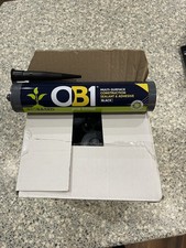 OB1 Multi Surface Construction Sealant & Adhesive. Black. Box Of 12 Cartridges.