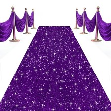 Purple Carpet Runner for Party Wedding Aisle Runners 2x15FT Sequin Aisle