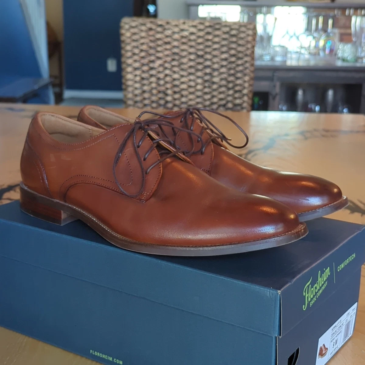 Florsheim Brown Solid Dress Shoes for Men for sale | eBay display picture 1