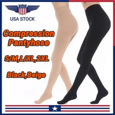 20-30 mmHg Women Medical Compression Pantyhose Stockings Varicose Veins Open Toe