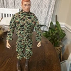 VINTAGE HASBRO 1964 GI JOE 12 INCH MAN OF ACTION CAMOUFLAGE MARINE FIGURE