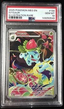 2025 Pokemon Mega Evolution Ivysaur 134/132 Illustration Rare PSA 10 GEM MINT on eBay