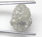 6.15CTS NATURAL REAL RAW UNCUT GREY ROUGH DIAMOND 14.14x11.27x4.61 MM