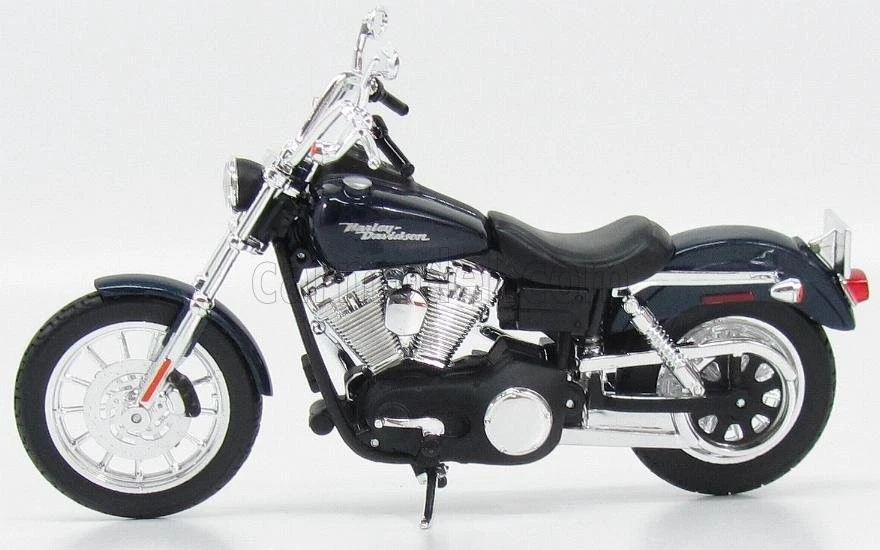 MODELLINO MOTO STATICO MAISTO HARLEY DAVIDSON FXDBI DYNA STREETBOB 2006 BLU 1/12 - Immagine 3 di 4