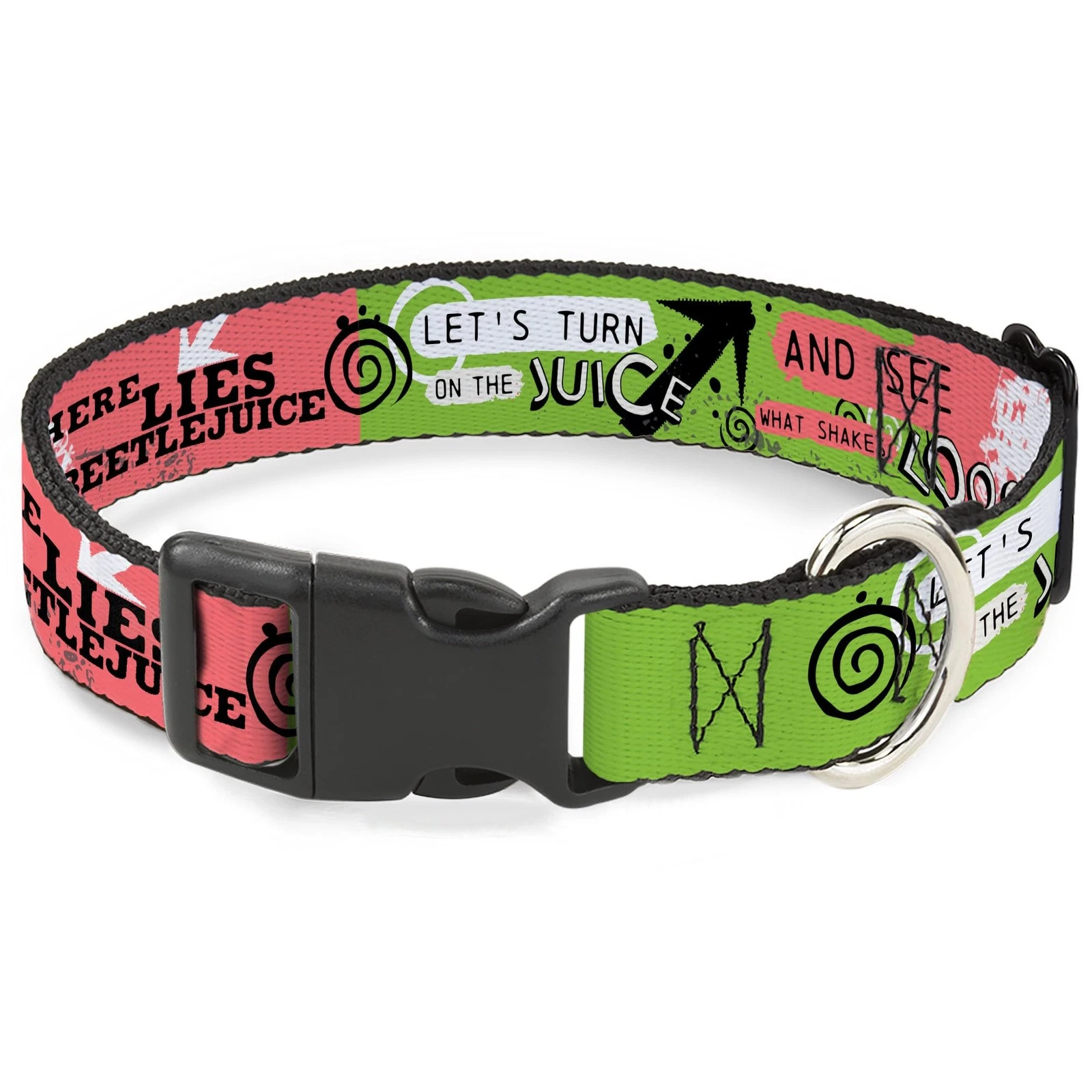 Warner Bros. Horror Movies Pet Collar, Dog Collar Plastic Buckle, Beetlejuice Fa