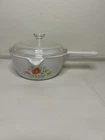 Vintage Corning Ware Wildflower 2.5 Cup Sauce Pan P-89-B With Pyrex Lid