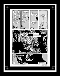 Tim Sale Catwoman: When in Rome #1 Rare Production Art Pg 22 Monotone