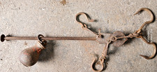 ANTIQUE BUTCHERS MEAT SCALES 150Lbs -AVERY Ltd- VICTORIAN ERA ~ TRACKED POST