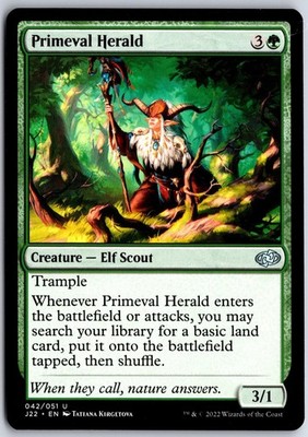 Primeval Herald 42 UC Jumpstart 2022 Magic: The Gathering NM/M