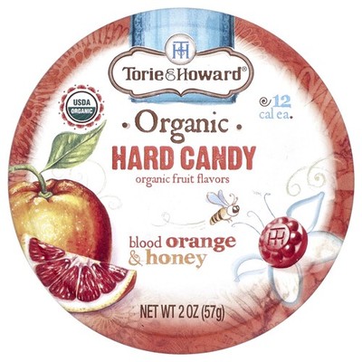 Organic Hard Candy, Blood Orange & Honey, 2 oz (57 g)