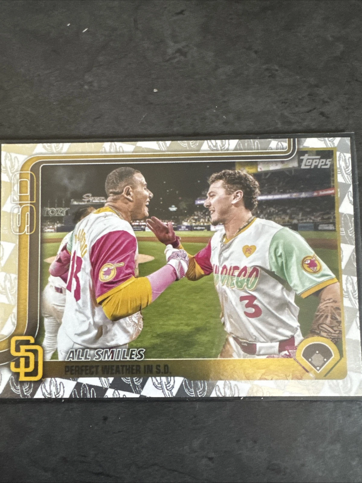 2025 Topps Spring Training Foil All Smiles Merrill Machado Padres #143