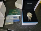 Men's Vintage Seiko Kinetic  Watch Still Boxted With Paperwork Good Working .