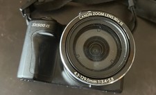 Canon PowerShot SX500 IS Digital Camera 30x Zoom 16MP Black Tested Works