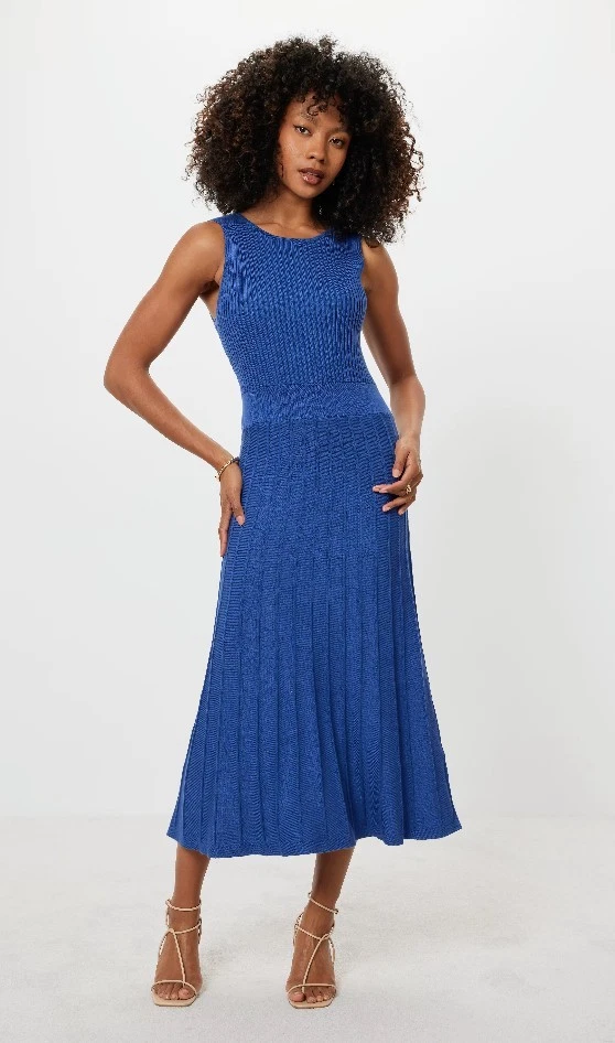 yellow casual dress women afterglow midi // butter *zoco exclusive* large OFFLINE By Aerie Real Color:Brown-4 SD-05.08.25 bust 29” (very stretchy)