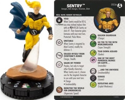 Marvel Heroclix Avengers Forever Super Rare : Sentry - 053a