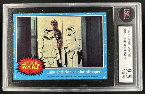 1977 Topps Star Wars #35 Luke and Han as stormtroopers — KSA 9.5