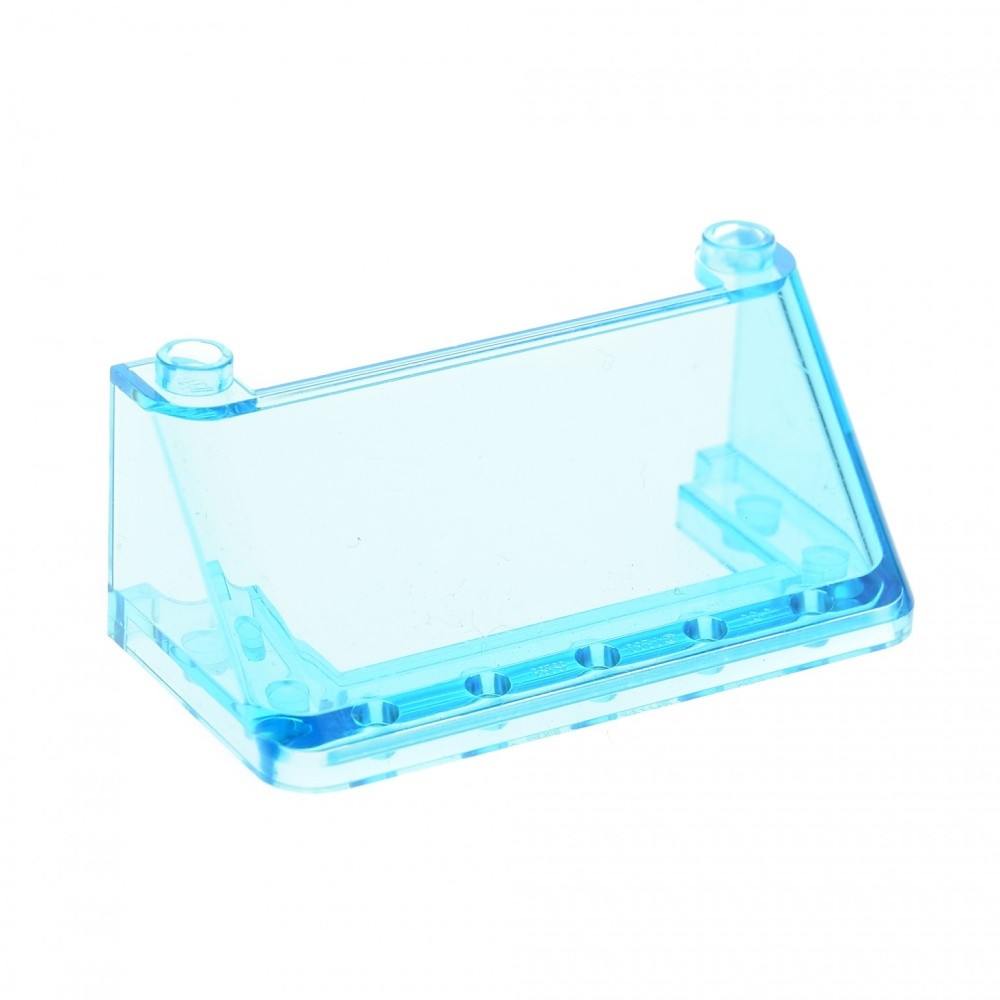 1X Lego Windshield 3X6X2 Transparent Light Blue Front Window 4440 92583