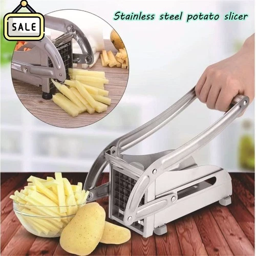 Heavy Duty Stainless Steel French Fry Cutter with Suction Feet for Potatoes US - product listing photo
