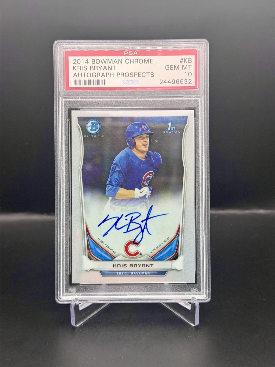 Kris Bryant Autographed Baseball Sports Trading Cards
