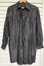 Linda Allard Ellen Tracy 6 Linen Blend Long Sleeve Button Up Shirt Top Tunic