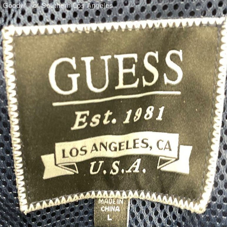 Guess Navy/Solid Jacket - Size L - image 2