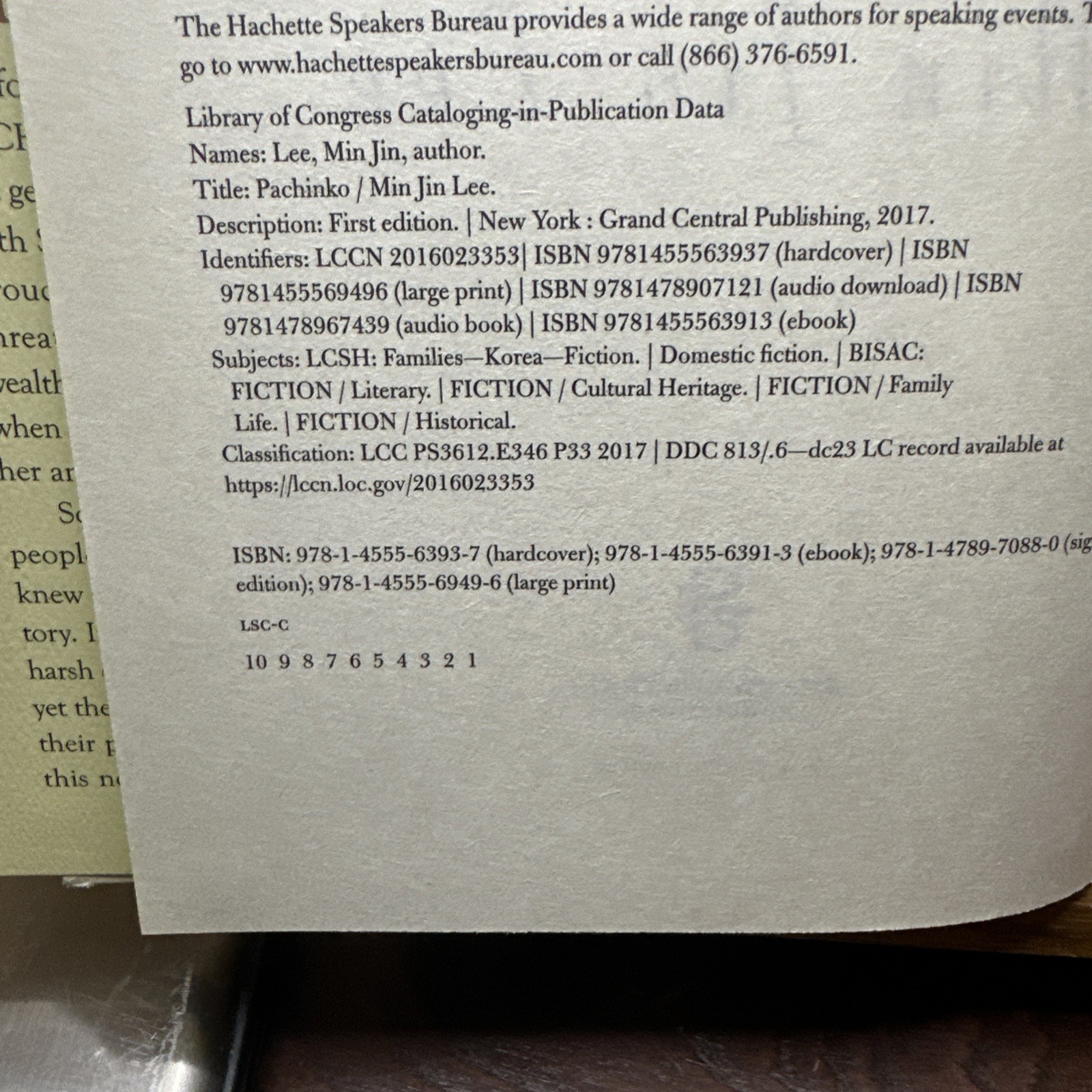 Pachinko (National Book Award Finalist) by Min Jin Lee (2017, Hardcover) thumbnail 8