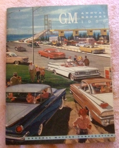 General Motors 1958 Annual Report GM Cars Rare GM Memorabilia