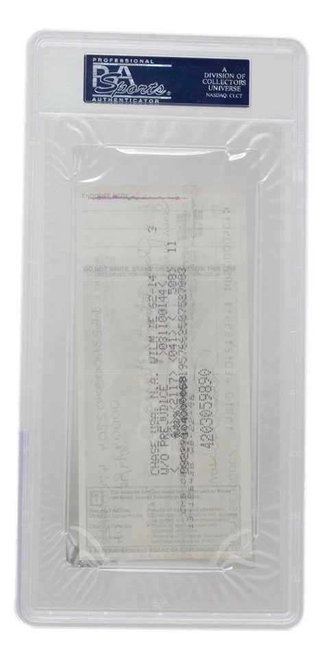 Bob Gibson Signed Slabbed Cardinals  Bank Check #1841 PSA/DNA - Image 3 of 3