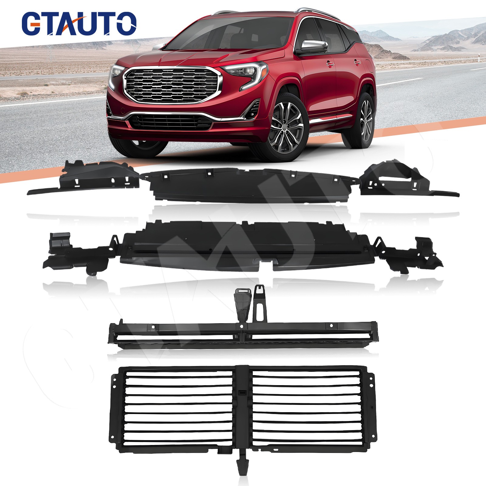 Radiator Grille Shutter&Air Baffle For Chevrolet Equinox 2018-2020 GMC Terrain