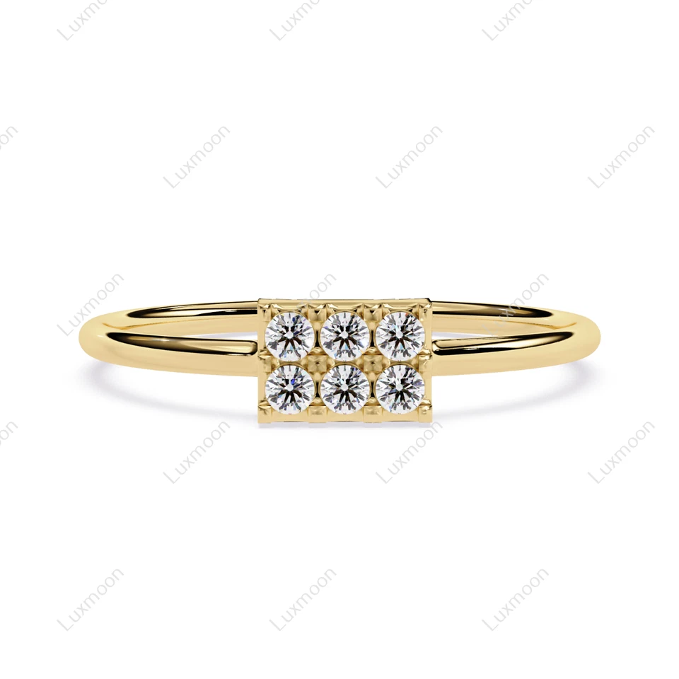 Lab-Created 0.50 Ct Round Cut White Diamond Engagement Ring 10K Yellow Gold - Image 4 of 4