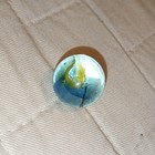 Blue Green Yellow Swirl Glass Marble *RARE* — photo 2
