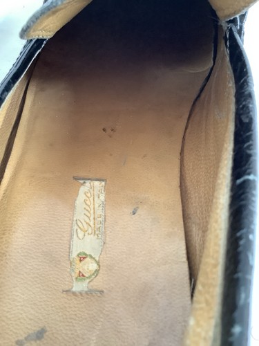 Gucci 41 / 7 Rare Vintage Horse Bit Loafer made in Italy unisex top Zustand - Foto 10 di 10