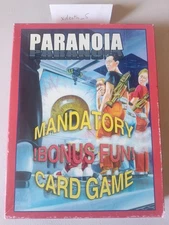 Paranoia XP Mandatory Bonus Fun Card Game Mongoose Publishing Box Complete 2005