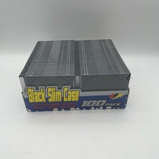 Value Disc 100 Pack Black Slim 5mm CD/DVD Storage Jewel Cases New Sealed