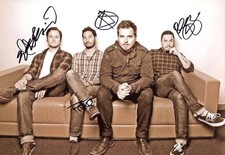 Thrice ROCK BAND autographs, In-Person signed photo