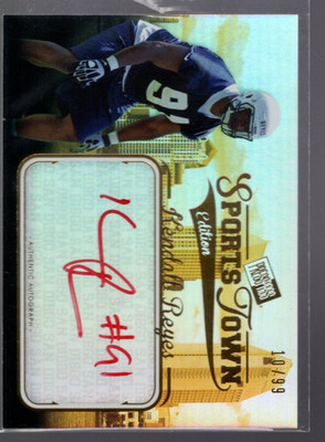 2012 Press Pass SportsTown Gold Rot Tinte # Stkr Kendall Reyes / 10 Auto - Nm-Mt