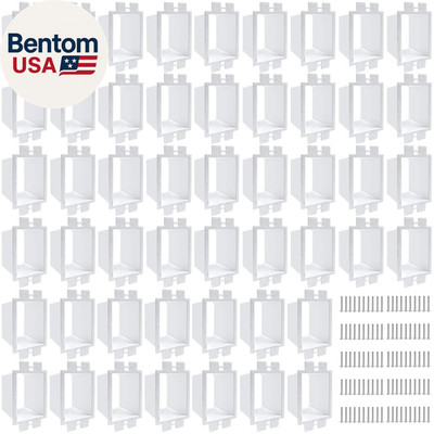 50PCS BE1-2 Electrical Outlet Box Extenders with 100PCS Screws, (1-Gang)Electric