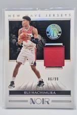 2019-20 Panini NOIR New Wave Jerseys Patch RUI HACHIMURA /99 Rookie Card