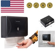 Paper Towel Dispenser, Tri-Fold Towel Holder, Restroom, Wall Mount, Bathroom,...